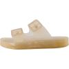 imageCUSHIONAIRE Pool Slides For Women Waterproof Double Buckle Adjustable SlipOn Womens Sandals For Beach Shower Casual WearChampagne