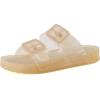 imageCUSHIONAIRE Pool Slides For Women Waterproof Double Buckle Adjustable SlipOn Womens Sandals For Beach Shower Casual WearChampagne
