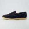 imageCUSHIONAIRE Selby Mens Genuine Leather SlipOn Casual Penny Loafers  Memory Foam Rubber SoleBlack Suede