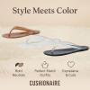 imageCUSHIONAIRE Splash Jelly Flip Flops for Women With Flexible Sole Soft Footbed Summer Sandals for WomenClear