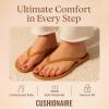 imageCUSHIONAIRE Splash Jelly Flip Flops for Women With Flexible Sole Soft Footbed Summer Sandals for WomenWhiskey