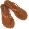 imageCUSHIONAIRE Splash Jelly Flip Flops for Women With Flexible Sole Soft Footbed Summer Sandals for WomenWhiskey