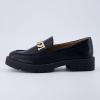 imageCUSHIONAIRE Womens Cottage Slip on Loafer with Chain Memory Foam Wide Widths AvailableBlack