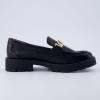imageCUSHIONAIRE Womens Cottage Slip on Loafer with Chain Memory Foam Wide Widths AvailableBlack