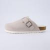 imageCUSHIONAIRE Womens Hana Cork footbed clog with Genuine Leather upper Faux Fur lining and ComfortStone