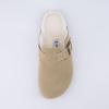 imageCUSHIONAIRE Womens Hana Cork footbed clog with Genuine Leather upper Faux Fur lining and ComfortTaupe