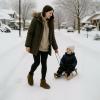 imageCUSHIONAIRE Womens Hip 2 Genuine Suede Ankle Snow Boots  PullOn with Cozy Faux Shearling Lining Memory FoamSand Genuine Suede