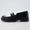 imageCUSHIONAIRE Womens Reggio BlackWhite Slip on Loafer Memory Foam Wide Widths AvailableWhiteBlack