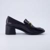 imageCUSHIONAIRE Womens Royal Block Heel Loafer Memory Foam Wide Widths AvailableCharcoal