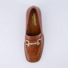 imageCUSHIONAIRE Womens Royal Block Heel Loafer Memory Foam Wide Widths AvailableCognac