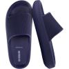 imageCUSHIONAIRE Feather EVA Mens Sandals  Slip On Recovery Slides Lightweight Water Shoes for MenNavy