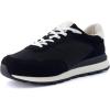 imageCUSHIONAIRE Mens Crest lace up Sneaker with Comfort FoamBlack