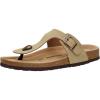 imageCUSHIONAIRE Mens Leah Cork footbed Sandal with ComfortTaupe Nubuck