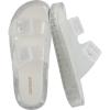 imageCUSHIONAIRE Pool Slides For Women Waterproof Double Buckle Adjustable SlipOn Womens Sandals For Beach Shower Casual WearClear