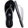 imageCUSHIONAIRE Splash Jelly Flip Flops for Women With Flexible Sole Soft Footbed Summer Sandals for WomenBlack