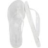 imageCUSHIONAIRE Splash Jelly Flip Flops for Women With Flexible Sole Soft Footbed Summer Sandals for WomenClear