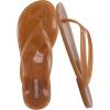 imageCUSHIONAIRE Splash Jelly Flip Flops for Women With Flexible Sole Soft Footbed Summer Sandals for WomenWhiskey