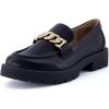 imageCUSHIONAIRE Womens Cottage Slip on Loafer with Chain Memory Foam Wide Widths AvailableBlack