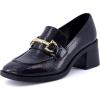 imageCUSHIONAIRE Womens Royal Block Heel Loafer Memory Foam Wide Widths AvailableCharcoal