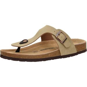 imageCUSHIONAIRE Mens Leah Cork footbed Sandal with ComfortTaupe Nubuck