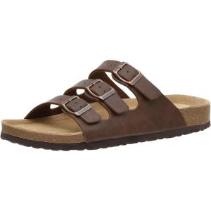 imageCUSHIONAIRE Mens LelaM Cork Footbed Sandal with ComfortBrown Oily