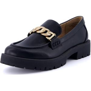 imageCUSHIONAIRE Womens Cottage Slip on Loafer with Chain Memory Foam Wide Widths AvailableBlack