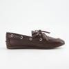 imageCUSHIONAIRE Anchor Lightweight Boat Shoes for Women  SlipOn Moccasin Loafers with Nautical Design  Wide Widths AvailableDark Brown Smooth