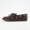 imageCUSHIONAIRE Anchor Lightweight Boat Shoes for Women  SlipOn Moccasin Loafers with Nautical Design  Wide Widths AvailableDark Brown Smooth