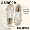 imageCUSHIONAIRE Balance Womens Sneakers Casual Tennis Shoes for Women with Memory Foam and Slip Resistant OutsoleIvory