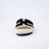 imageCUSHIONAIRE Cuddle Fur Slippers for Women Faux Shearling Slide Sandal Memory Foam Wide Widths AvailableBlack