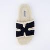 imageCUSHIONAIRE Cuddle Fur Slippers for Women Faux Shearling Slide Sandal Memory Foam Wide Widths AvailableBlack
