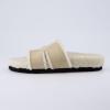imageCUSHIONAIRE Cuddle Fur Slippers for Women Faux Shearling Slide Sandal Memory Foam Wide Widths AvailableSand