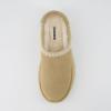 imageCUSHIONAIRE Kabuki Platform Boots Genuine Suede Fuzzy Mule Slippers for Women with Memory Foam  IndoorOutdoor Womens Slippers  Wide Widths AvailableBiscuit Suede