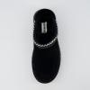imageCUSHIONAIRE Kabuki Platform Boots Genuine Suede Fuzzy Mule Slippers for Women with Memory Foam  IndoorOutdoor Womens Slippers  Wide Widths AvailableBlack Suede