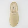imageCUSHIONAIRE Keto Womens Slippers SlipOn Suede Mule Slipper  Cozy ampamp Stylish Memory Foam ampamp Faux Fur Lining Wide Widths AvailableBeige