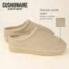 imageCUSHIONAIRE Keto Womens Slippers SlipOn Suede Mule Slipper  Cozy ampamp Stylish Memory Foam ampamp Faux Fur Lining Wide Widths AvailableBiscuit