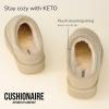 imageCUSHIONAIRE Keto Womens Slippers SlipOn Suede Mule Slipper  Cozy ampamp Stylish Memory Foam ampamp Faux Fur Lining Wide Widths AvailableBiscuit