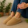 imageCUSHIONAIRE Keto Womens Slippers SlipOn Suede Mule Slipper  Cozy ampamp Stylish Memory Foam ampamp Faux Fur Lining Wide Widths AvailableBiscuit