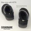 imageCUSHIONAIRE Keto Womens Slippers SlipOn Suede Mule Slipper  Cozy ampamp Stylish Memory Foam ampamp Faux Fur Lining Wide Widths AvailableBlack