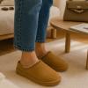 imageCUSHIONAIRE Keto Womens Slippers SlipOn Suede Mule Slipper  Cozy ampamp Stylish Memory Foam ampamp Faux Fur Lining Wide Widths AvailableChestnut