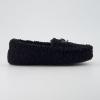 imageCUSHIONAIRE Star Womens Faux Sherpa Moccasin Slippers  Cozy IndoorOutdoor SlipOn with Memory Foam ampamp Durable Rubber Sole Wide Widths AvailableBlack