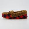 imageCUSHIONAIRE Stella Womens Moccasin Slippers  Faux Fur Lining Memory Foam ampamp Wide Widths AvailableBrown
