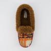 imageCUSHIONAIRE Stella Womens Moccasin Slippers  Faux Fur Lining Memory Foam ampamp Wide Widths AvailableBrown Combo