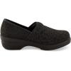 imageCUSHIONAIRE Womens Claire SlipOn Clog Vegan Leather Memory Foam Lightweight Comfort Clog with 15Inch HeelLeopard