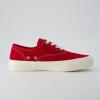 imageCUSHIONAIRE Womens Freshman Canvas LaceUp Sneaker with Memory Foam Wide Widths Available  Casual Walking Shoes Lightweight ampamp ComfortableRed Canvas