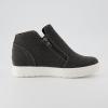 imageCUSHIONAIRE Womens Hart Hidden Wedge Sneaker Wide Width AvailableBlack Canvas