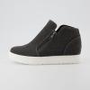 imageCUSHIONAIRE Womens Hart Hidden Wedge Sneaker Wide Width AvailableBlack Canvas