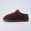 imageCUSHIONAIRE Womens Hilo 2 Premium Suede SlipOn House Slippers  Clog Slippers for Women Memory Foam Faux Shearling Wide Widths AvailableChocolate