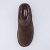 imageCUSHIONAIRE Womens Hilo 2 Premium Suede SlipOn House Slippers  Clog Slippers for Women Memory Foam Faux Shearling Wide Widths AvailableChocolate