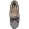 imageCushionaire Womens Sabina Moccasin Slipper Memory FoamGrey Wool